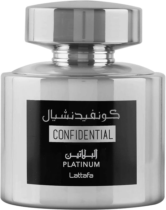 Lattafa Confidental Platinum Eau de Parfum Férfiaknak 100 ml